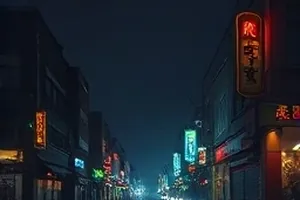 雾港拾遗封面：雨夜港口的旧仓库与一盏孤灯