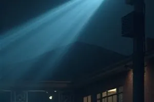 长夜第二盏灯封面：深夜便利店玻璃上映出的两点灯光